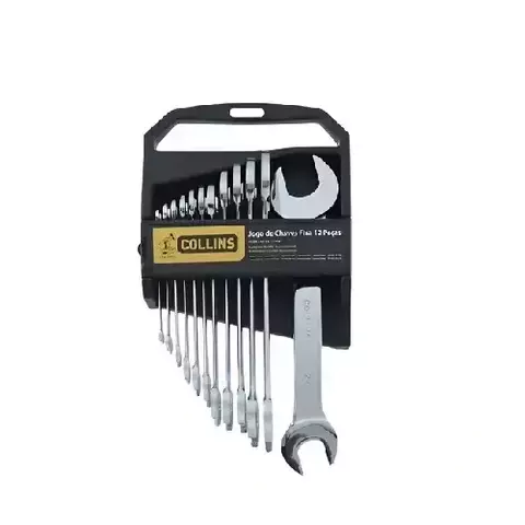 Conjunto Chave Fixa 6 a 32mm c/12 Peças Collins Aço CRV - comprar online