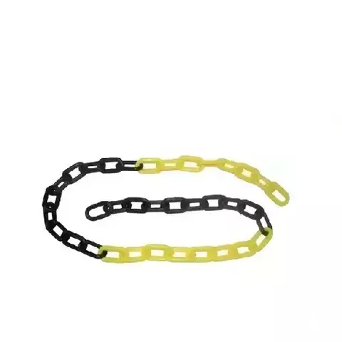 Corrente Plástica Grossa Preta Amarela p/ Pedestal Segurança - comprar online