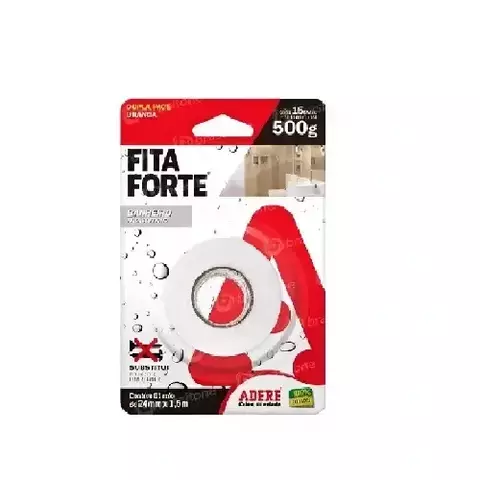 Fita Dupla Face Espuma Branca Adere 24mm x 1,5m Extrema - comprar online