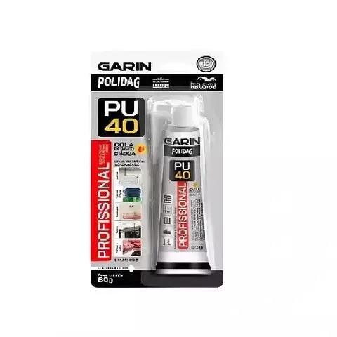 Selante PU40 Polidag Cinza Garin 80g Vedação Profissional Flexível - comprar online