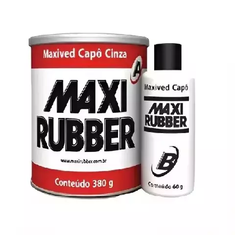 Maxived Capô Cinza 400g com Catalisador Maxi Rubber - comprar online