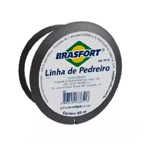 Linha para Pedreiro Trançada 50m 7019 Brasfort Alta Resistência - comprar online