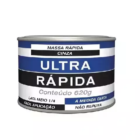 Massa Rápida Ultra Rápida Cinza 620g Maxi Rubber - comprar online
