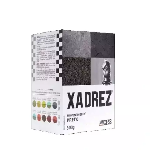Pó Xadrez Preto 500g Pigmento para Cimento, Argamassa e Tintas - comprar online