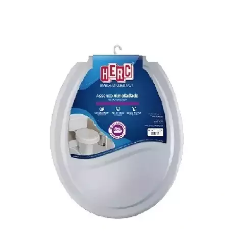 Assento Sanitário Herc Almofadado Cinza Conforto e Qualidade - comprar online