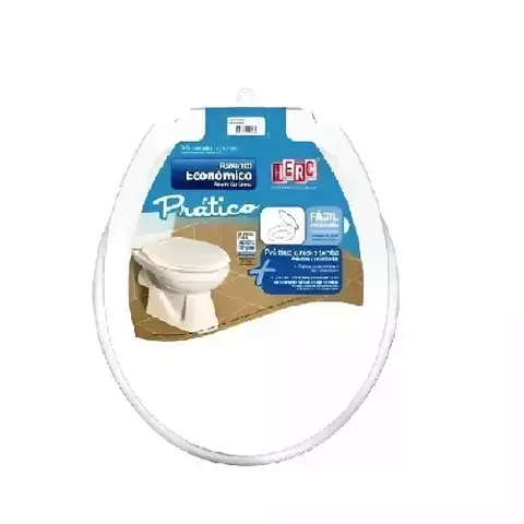 Assento Sanitário Herc Prático Branco 175 Universal Resistente - comprar online