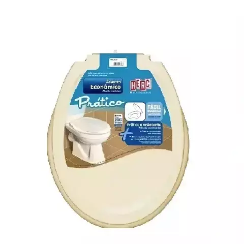 Assento Sanitário Herc Prático Bege 178 Encaixe Universal - comprar online