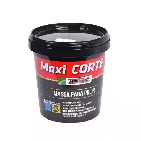 Massa de Polir Nº2 Base Água Maxicort 1kg Maxi Rubber - comprar online