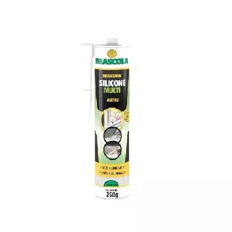 Silicone Acético Transparente 250g Brascoved – Vedação Multiuso - comprar online