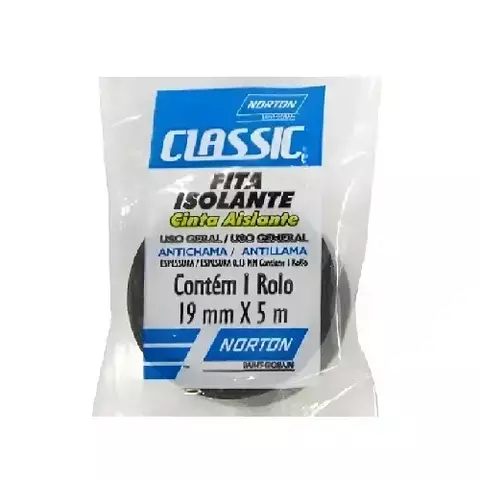 Fita Isolante Norton 19mm x 5m Vedação Elétrica e Aderência - comprar online