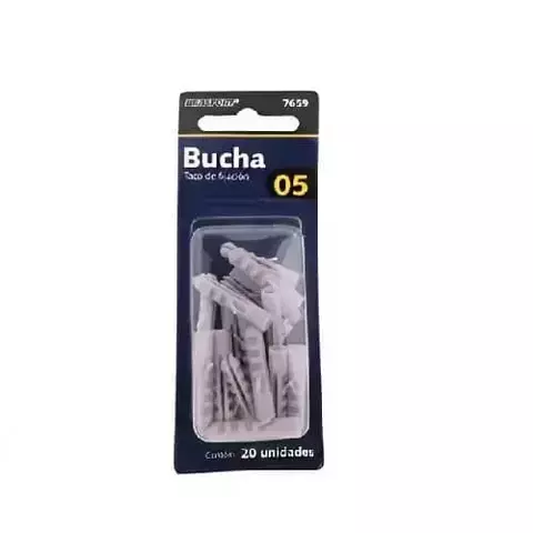 Bucha nº 5 p/ Parafuso C/20 Unidades 7659 Brasfort Fixação - comprar online