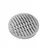 grelha redonda cromada 150mm tigre - comprar online