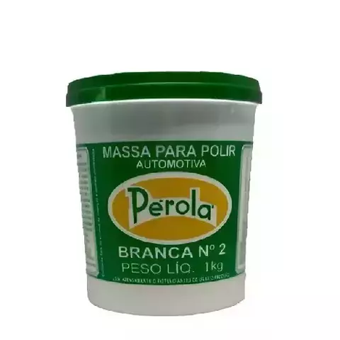 Massa de polir nº 2 verde Pérola 1kg Ref. 0501 para brilho e refino - comprar online