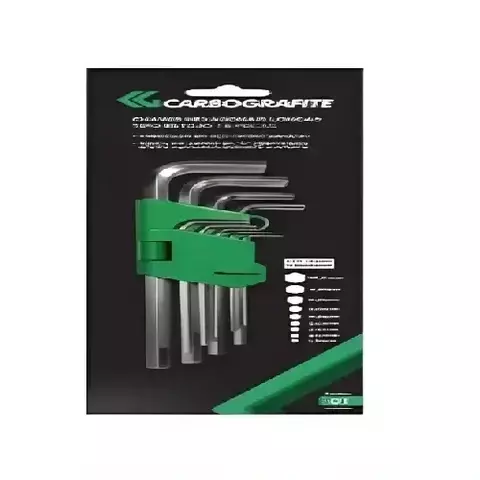 Conjunto Chaves Allen Longa Cromo 1,5 a 10mm 9 Peças Carbografite - comprar online