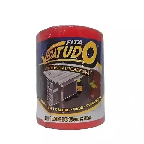 Fita Vedatudo Alumínio 15cm x 10m | Impermeável Autoadesiva - comprar online