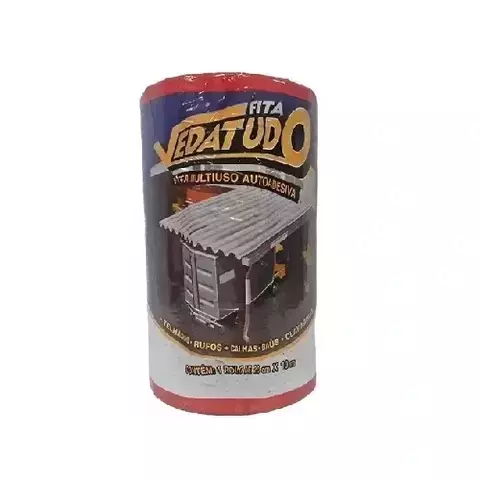 Fita Vedatudo Alumínio 20cm x 10m | Impermeável Autoadesiva - comprar online