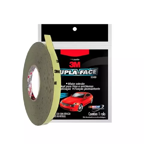 fita dupla face 5369 espuma cinza acr 9,5mm x 20m 3M - comprar online