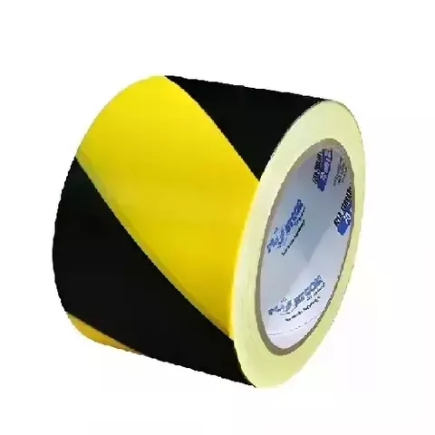 Fita Zebrada 500g 70mm x 200m Plastcor Demarcação Segurança - comprar online
