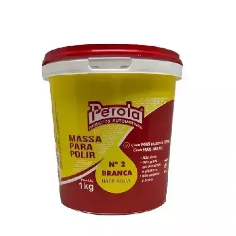 Massa de polir nº 2 1kg à base d'água Pérola VM/AM acabamento fino - comprar online