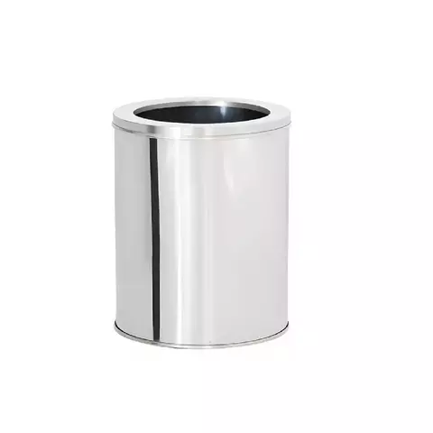 Cesto de Lixo Inox 7L com Aro 20x25cm Resistente e Fácil de Limpar