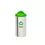 Lixeira Inox com Aro Colorido e Tampa Basculante 13L 24x25cm