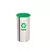 Lixeira Inox com Aro Colorido e Tampa Basculante 13L 24x25cm - comprar online