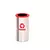 Lixeira Inox 50L com Aro Colorido para Coleta Seletiva 30x70cm - comprar online