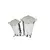 Lixeira Inox Brilhante 100L com Tampa e Pedal – 40x80cm, Rodízios e Alças