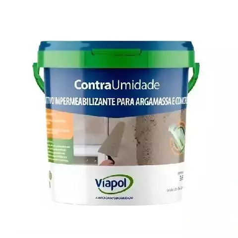 Impermeabilizante Contra Umidade Viapol 3,6L Galão Parede Interna - comprar online