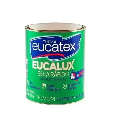 Esmalte Sintético Fosco Preto 1/4 Eucalux Durabilidade e Acabamento - comprar online