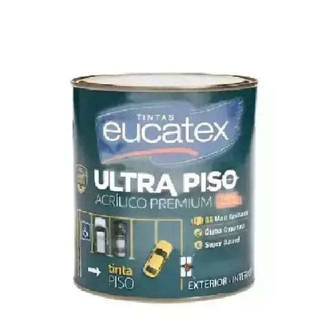 Tinta Piso Eucatex Ultra Branco 900ml 1/4 Galão Acrílica - comprar online