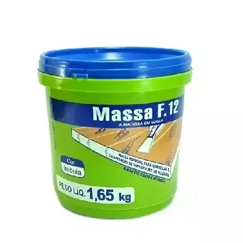 Massa F12 para Madeira Castanho 1,65kg – Acabamento Preciso - comprar online