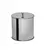 Lixeira Compacta em Inox com Tampa – 5 Litros, Brilhante, 16x23cm