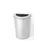 Lixeira Meia Lua Inox Brilhante 25L – 40x19x55cm com Aro de Parede