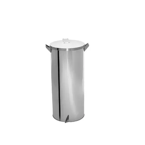 Lixeira Inox 60L com Tampa e Pedal 30x70cm – Resistente e Prática