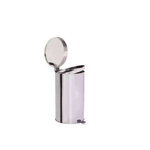 Lixeira Inox com Pedal 50L – 30x60cm | Forte, Higiênica e Resistente