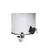 Lixeira Inox Brilhante 120L com Tampa e Pedal – 40x90cm, Rodízios e Alças - MGB7