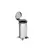 Imagem do lixeira com tampa pedal de aco inox 40x60cm 75 litros c/ rodizios e alcas