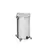 Lixeira Inox Brilhante 40L com Tampa e Pedal – 30x50cm, Rodízios e Alças - loja online