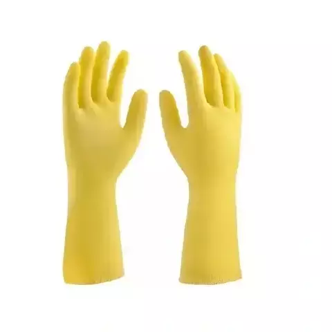 Luva Látex Amarela S280 P 0,4mm com Forro Fino Mucambo - comprar online
