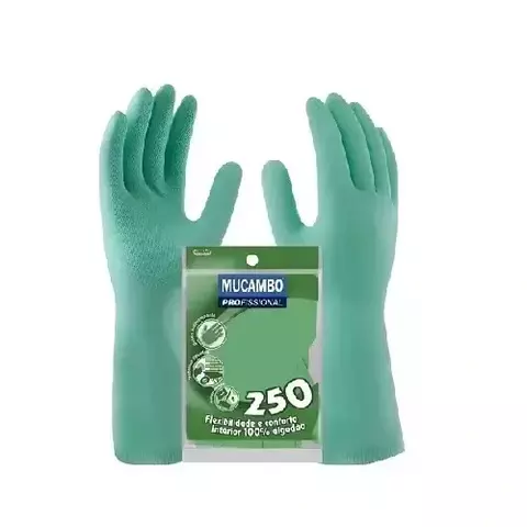 Luva Látex Verde 250 M 0,55mm com Forro Mucambo Profissional - comprar online