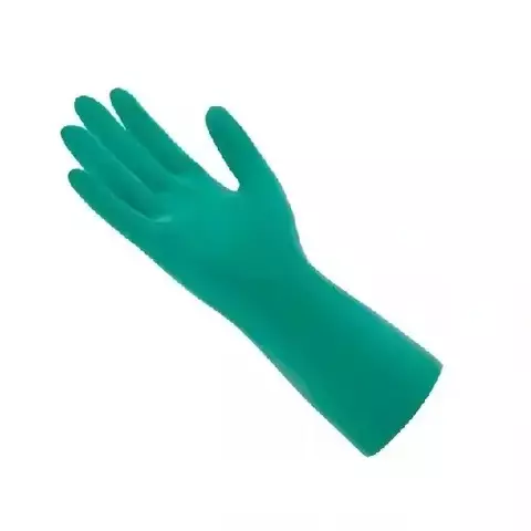 Luva Nitrílica Azul 9–9½ Mucambo Alta Resistência Química - comprar online
