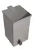 Lixeira Higiênica em Inox com Pedal – 30L Quadrada, 24x60cm