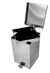 Lixeira Higiênica em Inox com Pedal – 100L Quadrada, 40x70cm - comprar online