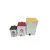 Lixeira de Aço Inox AISI 430 com Tampa Colorida e Pedal – 50 Litros, Quadrada 30x60cm - comprar online