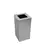 Lixeira Inox 100 Litros AISI 430 com Aro – Quadrada 40x70cm - comprar online