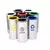 lixeira inox coleta seletiva com aro 24x50cm 25L