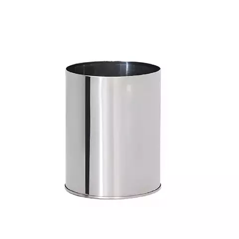Lixeira Inox 88L – Sem Tampa, 40x70cm, Alta Resistência e Design Moderno