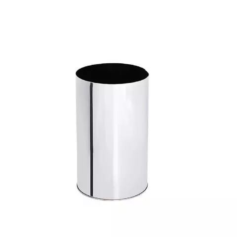 Lixeira Aço Inox 35 Litros 30x50cm Sem Tampa | Estrutura Reforçada