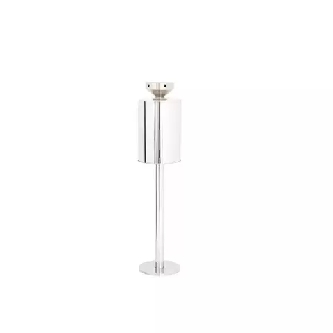 Coletor de Cigarros Inox Space Fixo 92cm Ø21cm Resistente